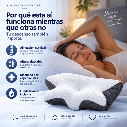 Nuvia™ — Almohada Cervical Ergonómica