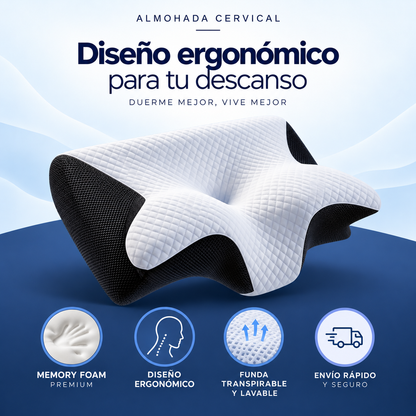 Nuvia™ — Almohada Cervical Ergonómica